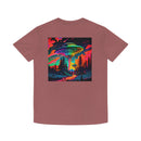 Unisex Faded Shirt - Psychadelic Art with vibrant colors UFO Printify