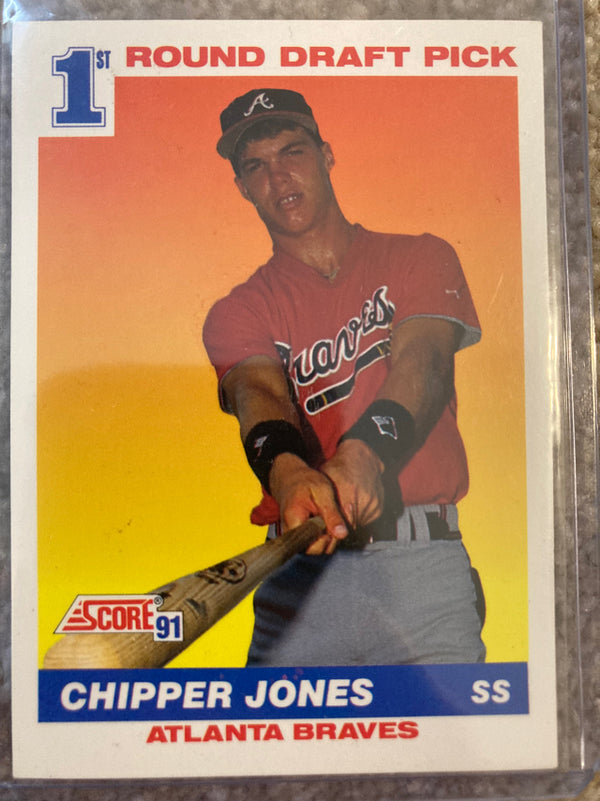 Chipper Jones Atlanta Braves MLB 1991 Score 671 FRDP, RC