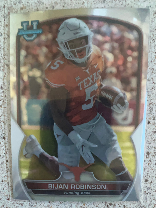 Bijan Robinson Texas Longhorns NFL 2022 Bowman Chrome University 70 