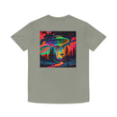 Unisex Faded Shirt - Psychadelic Art with vibrant colors UFO Printify