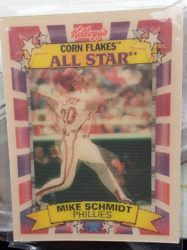 Mike Schmidt Philadelphia Phillies MLB 1992 Kellogg's Corn Flakes All-Stars 10 