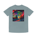 Unisex Faded Shirt - Psychadelic Art with vibrant colors UFO Printify