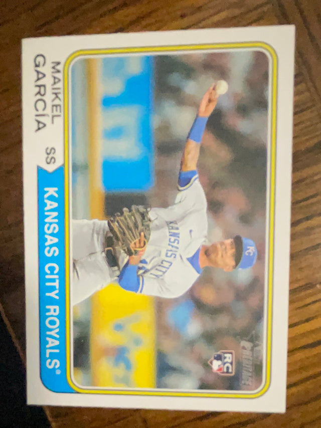 Maikel García Kansas City Royals MLB 2023 Topps Heritage 311 RC