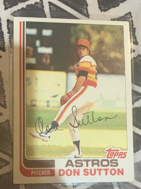 Don Sutton Houston Astros MLB 1982 Topps 305 