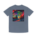 Unisex Faded Shirt - Psychadelic Art with vibrant colors UFO Printify
