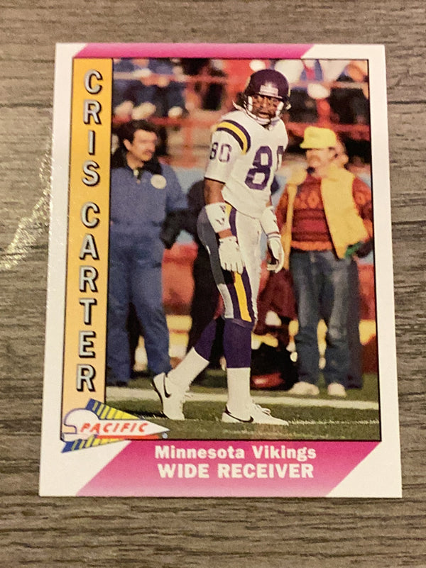 Cris Carter Minnesota Vikings NFL 1991 Pacific 286c COR
