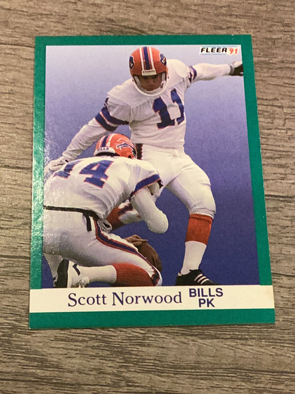 Scott Norwood Buffalo Bills NFL 1991 Fleer 6 