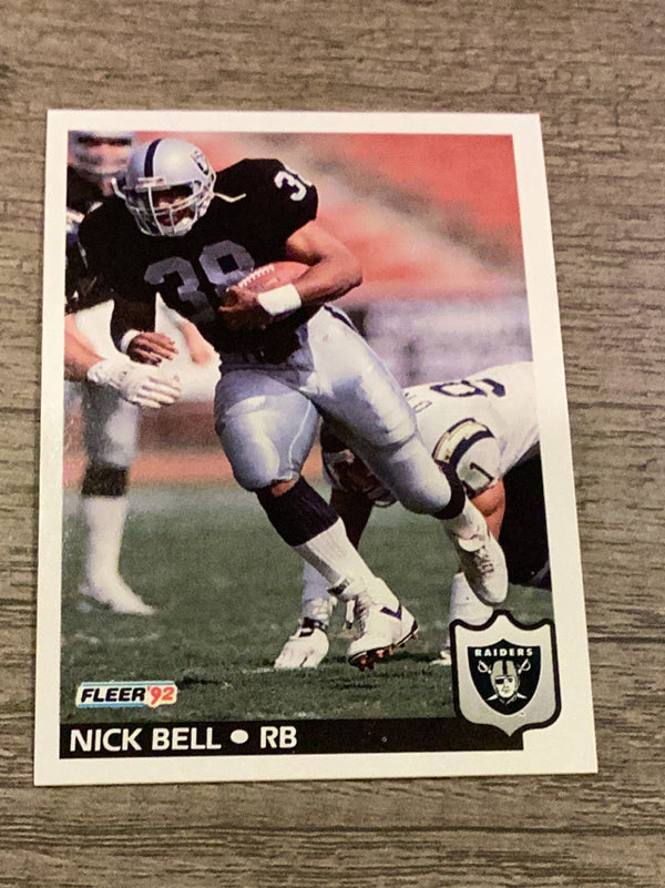 Nick Bell Los Angeles Raiders NFL 1992 Fleer 190 