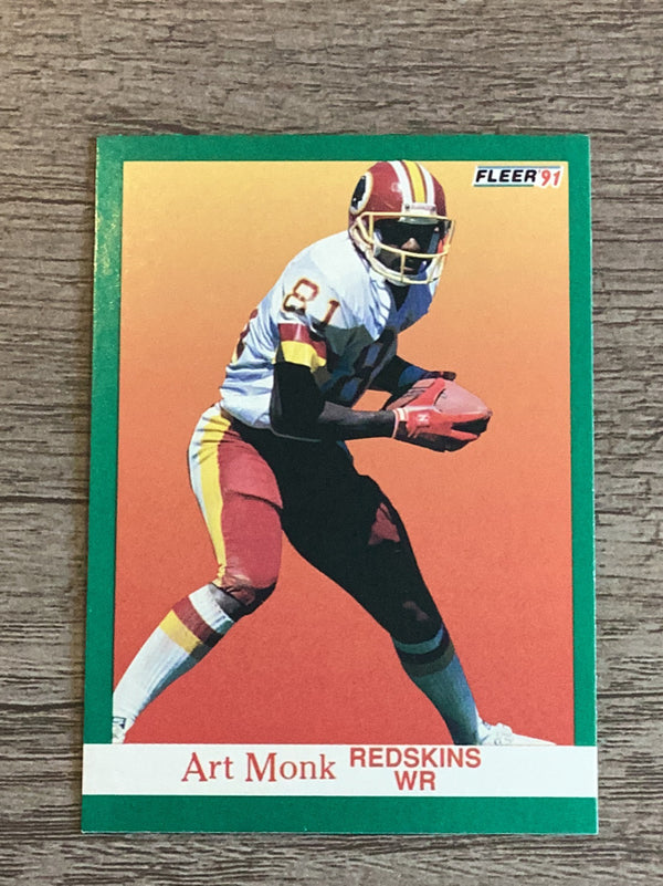 Art Monk Washington Redskins NFL 1991 Fleer 391 