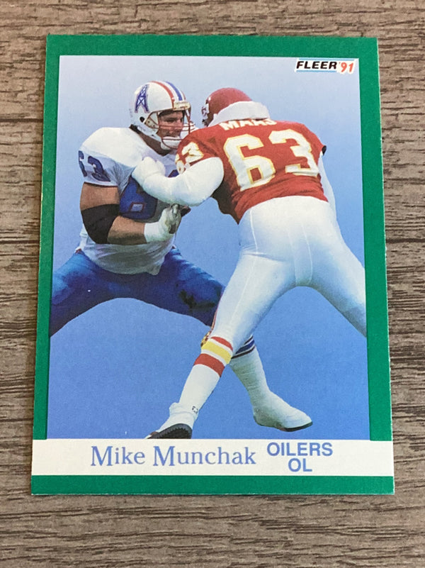 Mike Munchak Houston Oilers NFL 1991 Fleer 71 