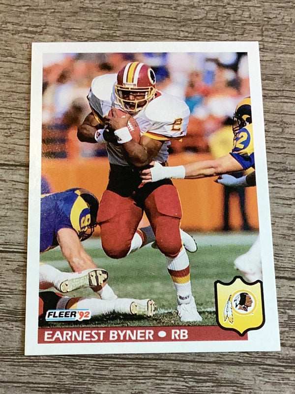 Earnest Byner Washington Redskins NFL 1992 Fleer 414 