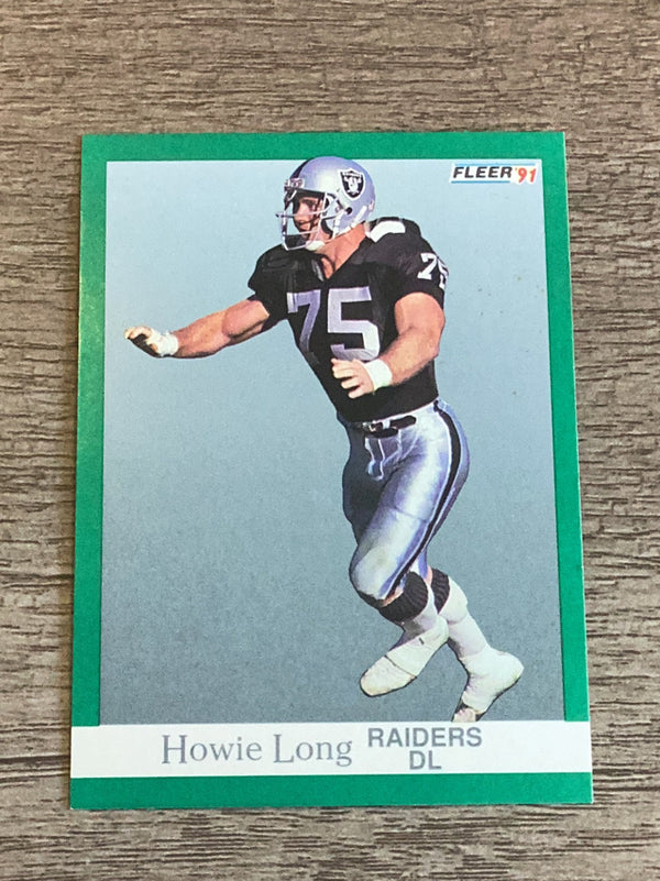 Howie Long Los Angeles Raiders NFL 1991 Fleer 111 