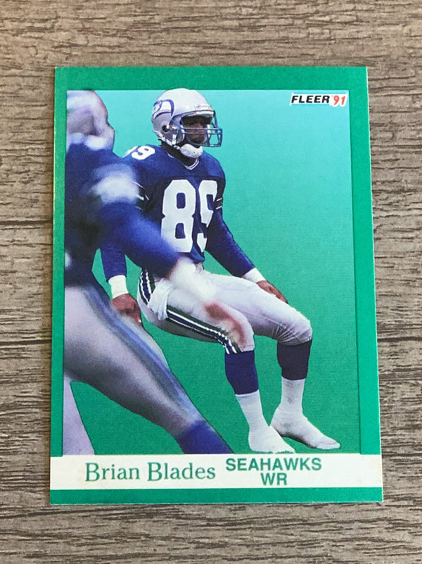 Brian Blades Seattle Seahawks NFL 1991 Fleer 184 