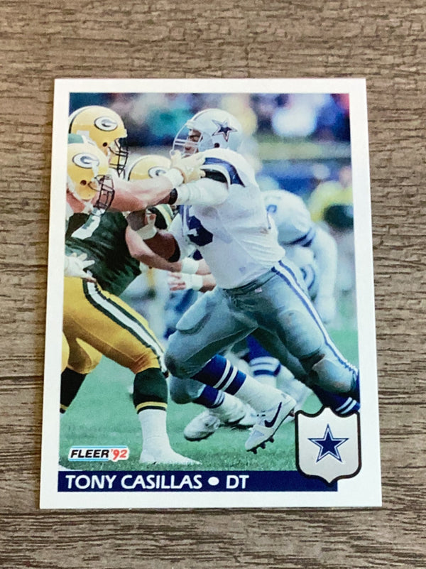 Tony Casillas Dallas Cowboys NFL 1992 Fleer 79 