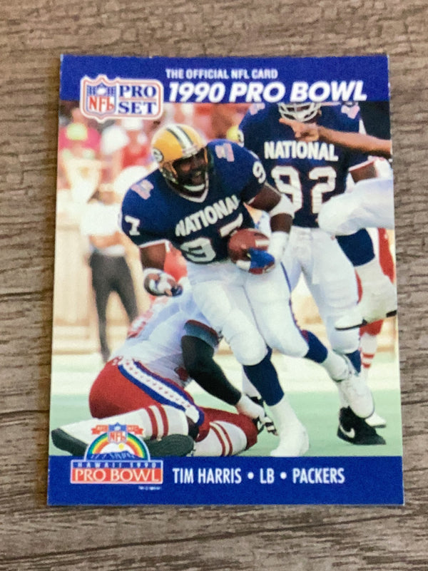 Tim Harris Green Bay Packers NFL 1990 Pro Set 393 PB