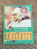 Vinny Testaverde Tampa Bay Buccaneers NFL 1991 Fleer 380 UER Fleer