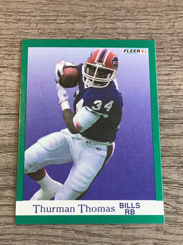 Thurman Thomas Buffalo Bills NFL 1991 Fleer 14 