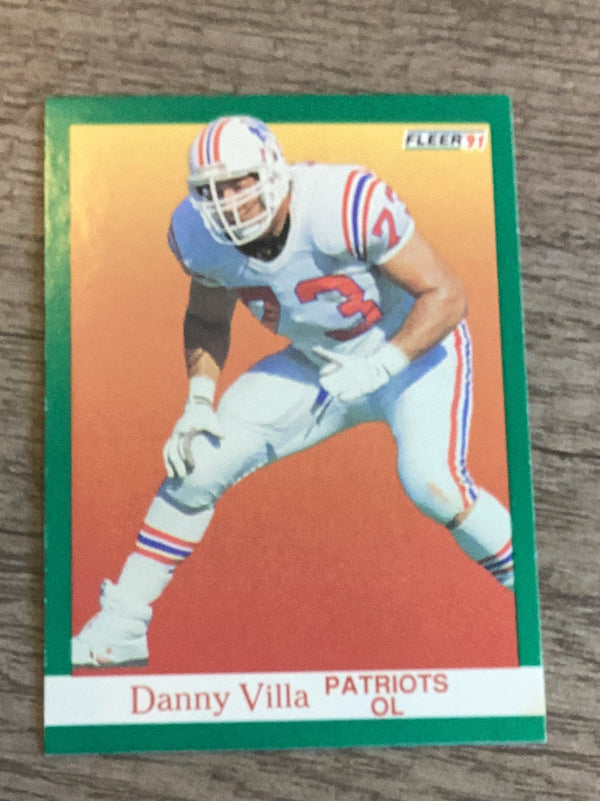 Danny Villa New England Patriots NFL 1991 Fleer 146 