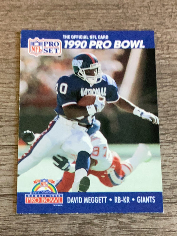 David Meggett New York Giants NFL 1990 Pro Set 406 PB