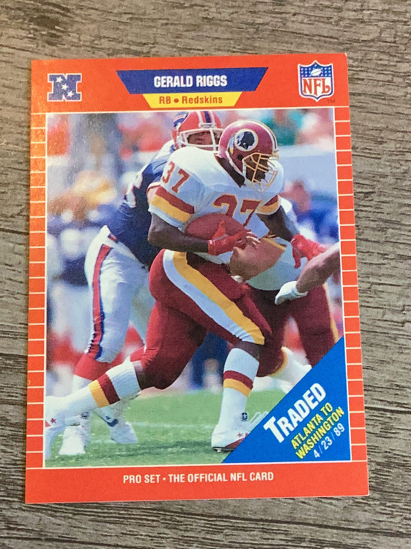 Gerald Riggs Washington Redskins NFL 1989 Pro Set 483c VAR