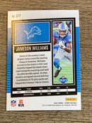 Jameson Williams Detroit Lions NFL 2022 Score 377 RC Panini