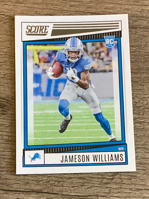 Jameson Williams Detroit Lions NFL 2022 Score 377 RC