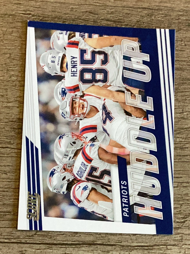 New England Patriots New England Patriots NFL 2022 Score: Huddle Up Red HU-NE 