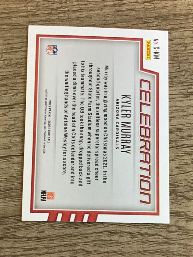 Kyler Murray Arizona Cardinals NFL 2022 Score: Celebration C-KM Panini