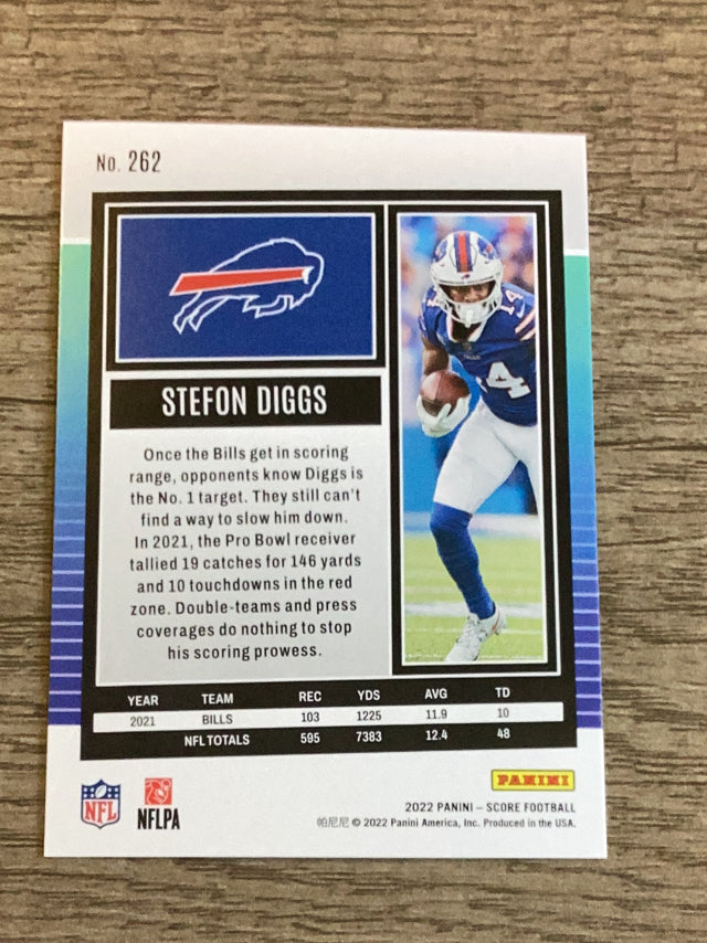 Stefon Diggs Buffalo Bills NFL 2022 Score 262 Panini