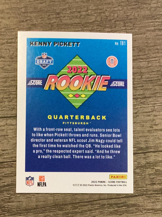 Kenny Pickett Pittsburgh Panthers NFL 2022 Score: 1992 Throwback Rookie TB1 Panini