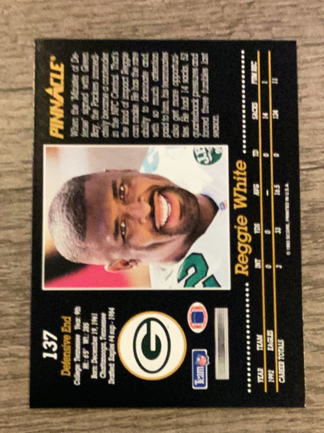 Reggie White Green Bay Packers NFL 1993 Pinnacle 137 Pinnacle