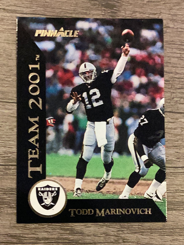 Todd Marinovich Los Angeles Raiders NFL 1993 Pinnacle - Team 2001 29 