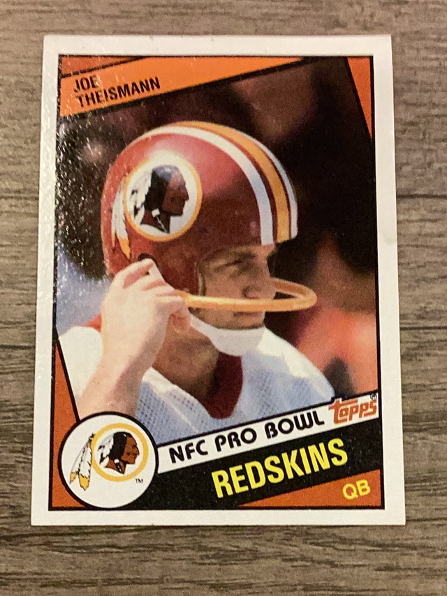 Joe Theismann Washington Redskins NFL 1984 Topps 390 PB