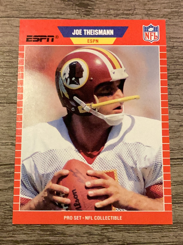 Joe Theismann Washington Redskins NFL 1989 Pro Set - Announcers 9 