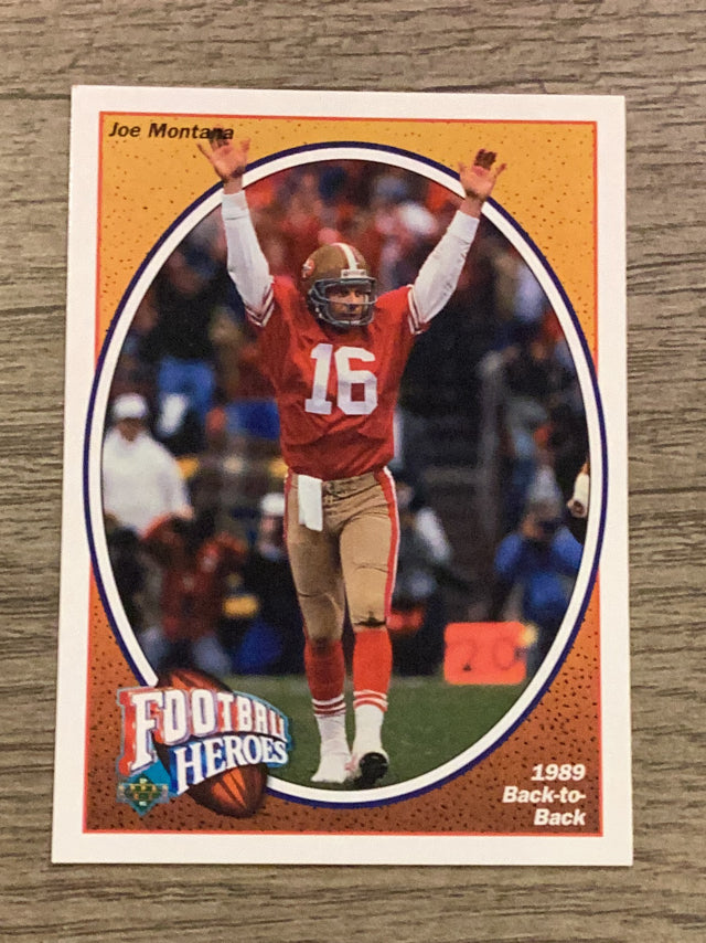 Joe Montana San Francisco 49ers NFL 1991 Upper Deck - Football Heroes: Joe Montana 7 