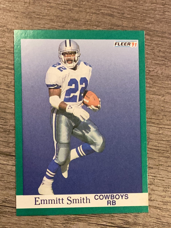Emmitt Smith Dallas Cowboys NFL 1991 Fleer 237 