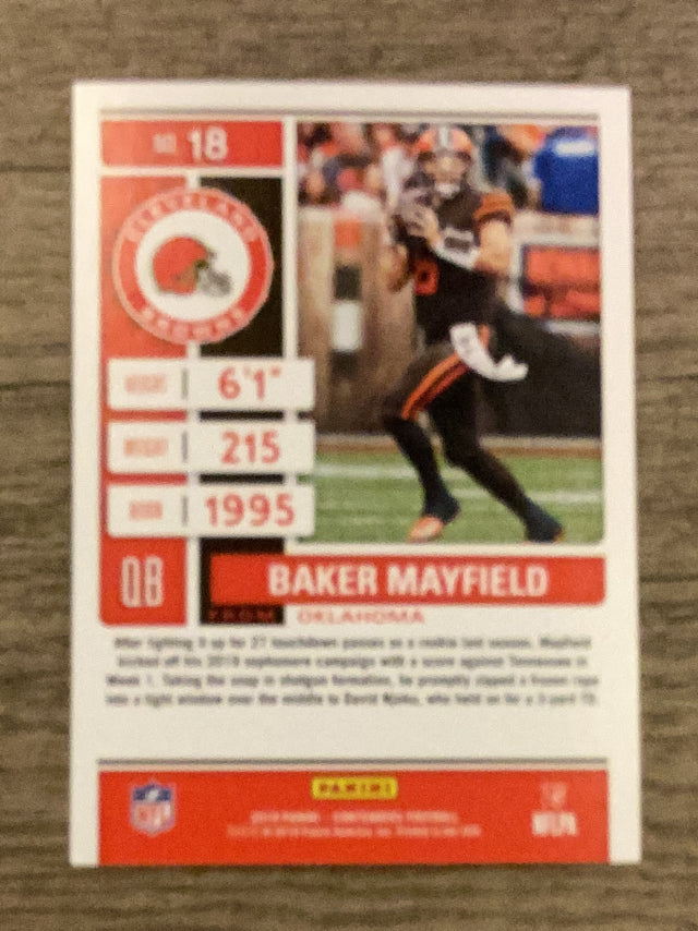 Baker Mayfield Cleveland Browns NFL 2019 Panini Contenders 18 Panini