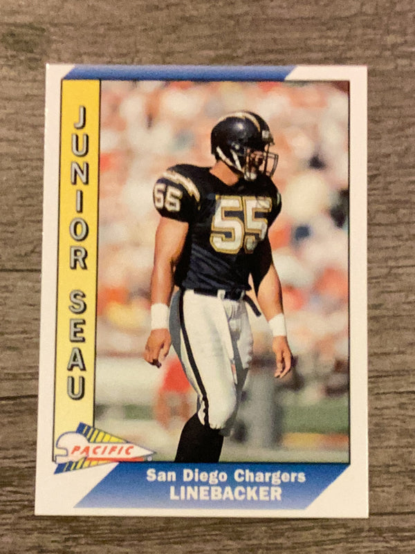 Junior Seau San Diego Chargers NFL 1991 Pacific 451 