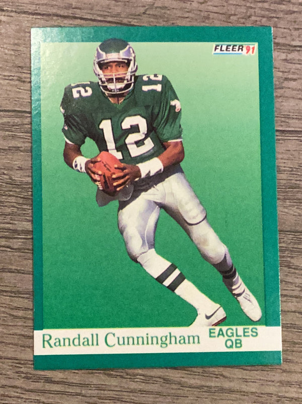Randall Cunningham Philadelphia Eagles NFL 1991 Fleer 326 