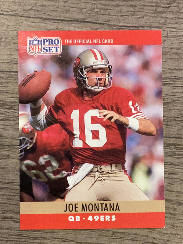 Joe Montana San Francisco 49ers NFL 1990 Pro Set 293 