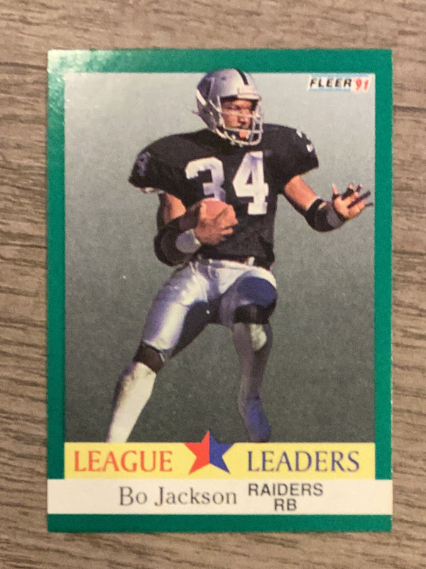 Bo Jackson Los Angeles Raiders NFL 1991 Fleer 416 LL