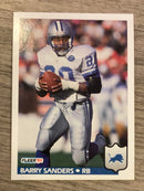 Barry Sanders Detroit Lions NFL 1992 Fleer 123 