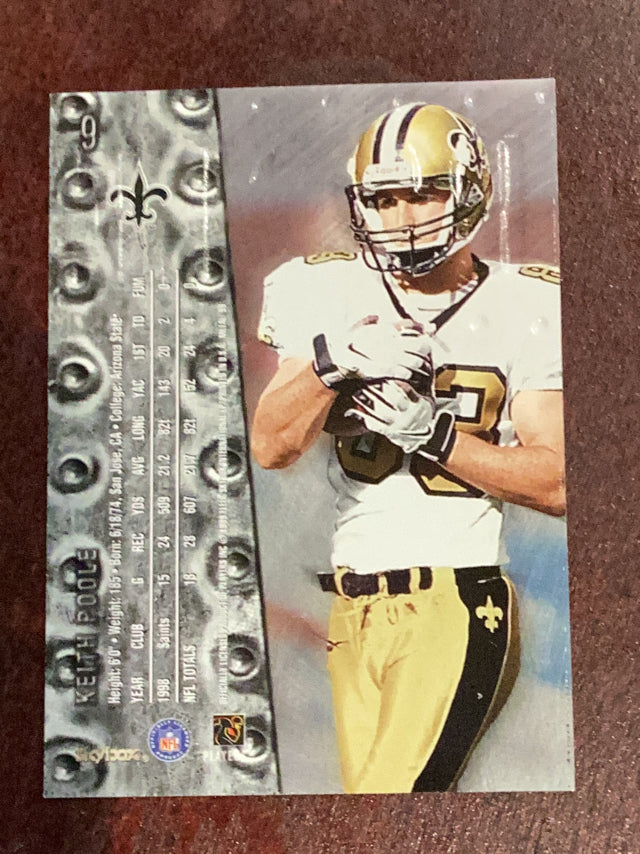 Keith Poole New Orleans Saints NFL 1999 SkyBox Metal Universe 9 Skybox