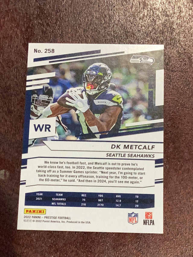 DK Metcalf Seattle Seahawks NFL 2022 Panini Prestige 258 Panini