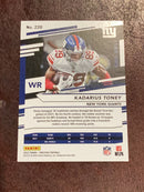 Kadarius Toney New York Giants NFL 2022 Panini Prestige 220 Panini