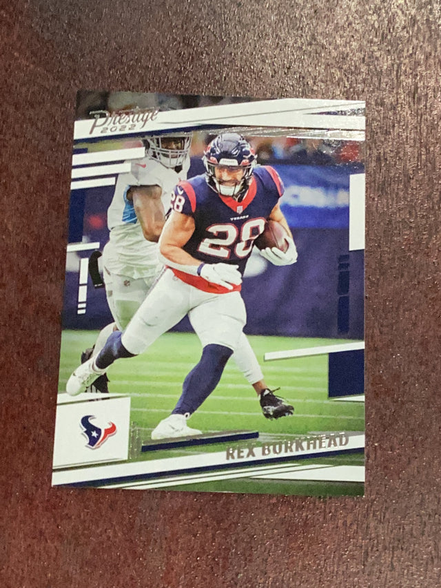 Rex Burkhead Houston Texans NFL 2022 Panini Prestige 116 