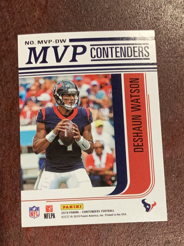 Deshaun Watson Houston Texans NFL 2019 Panini Contenders - MVP Contenders MVP-DW Panini