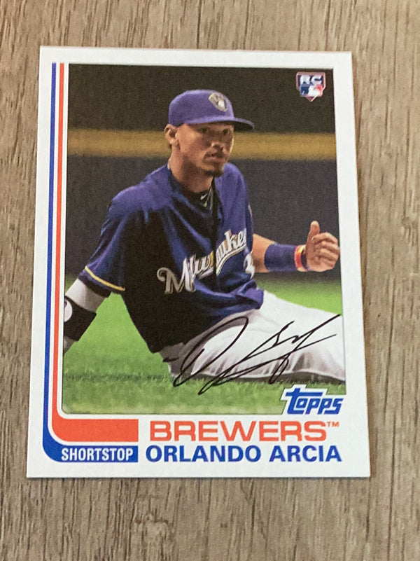 Orlando Arcia Milwaukee Brewers MLB 2017 Topps Archives 168 RC