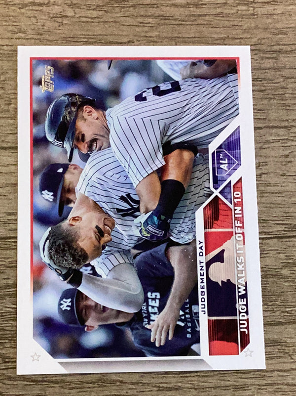 Judgement Day CC, CL
Checklist: 100-132 New York Yankees MLB 2023 Topps 245 Judgement Day CC, CL, Checklist: 100-132