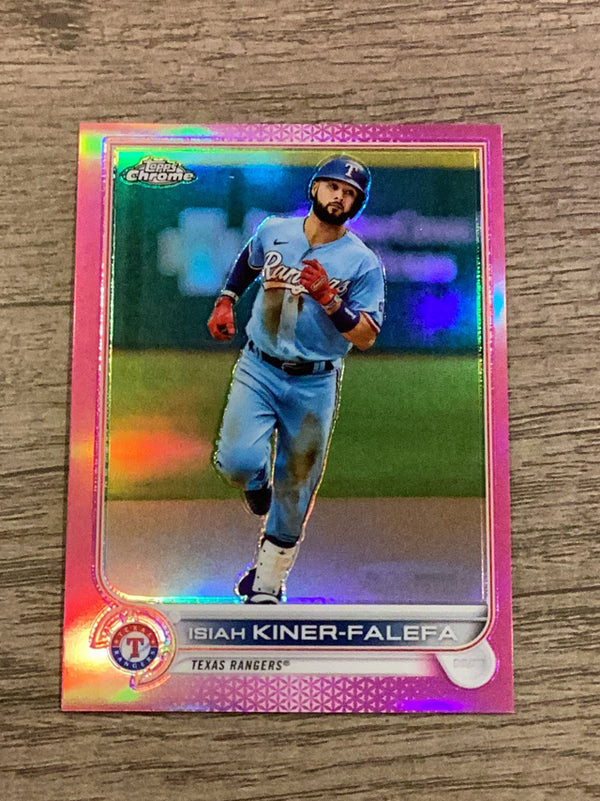 Isiah Kiner-Falefa Texas Rangers MLB 2022 Topps: Rainbow Foil 93 